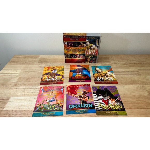Cirque du Soleil Anniversary Collection 1984-2005 12 DVD Box Set w/ 6 Postcards - Picture 2 of 8